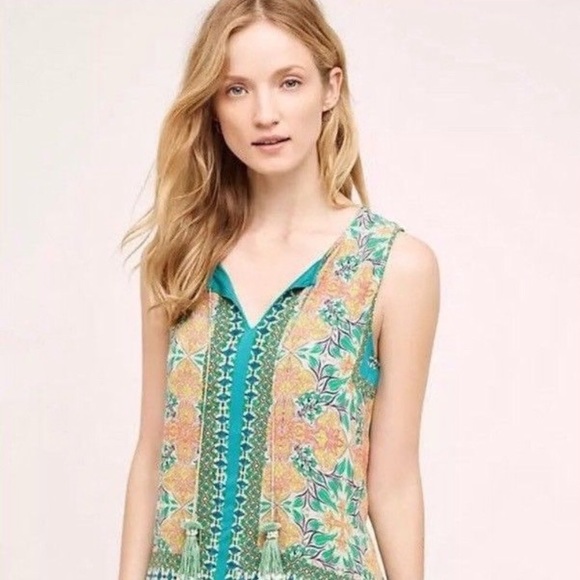 Anthropologie| Hemant & Nandita Moana Silk Small - Picture 4 of 16